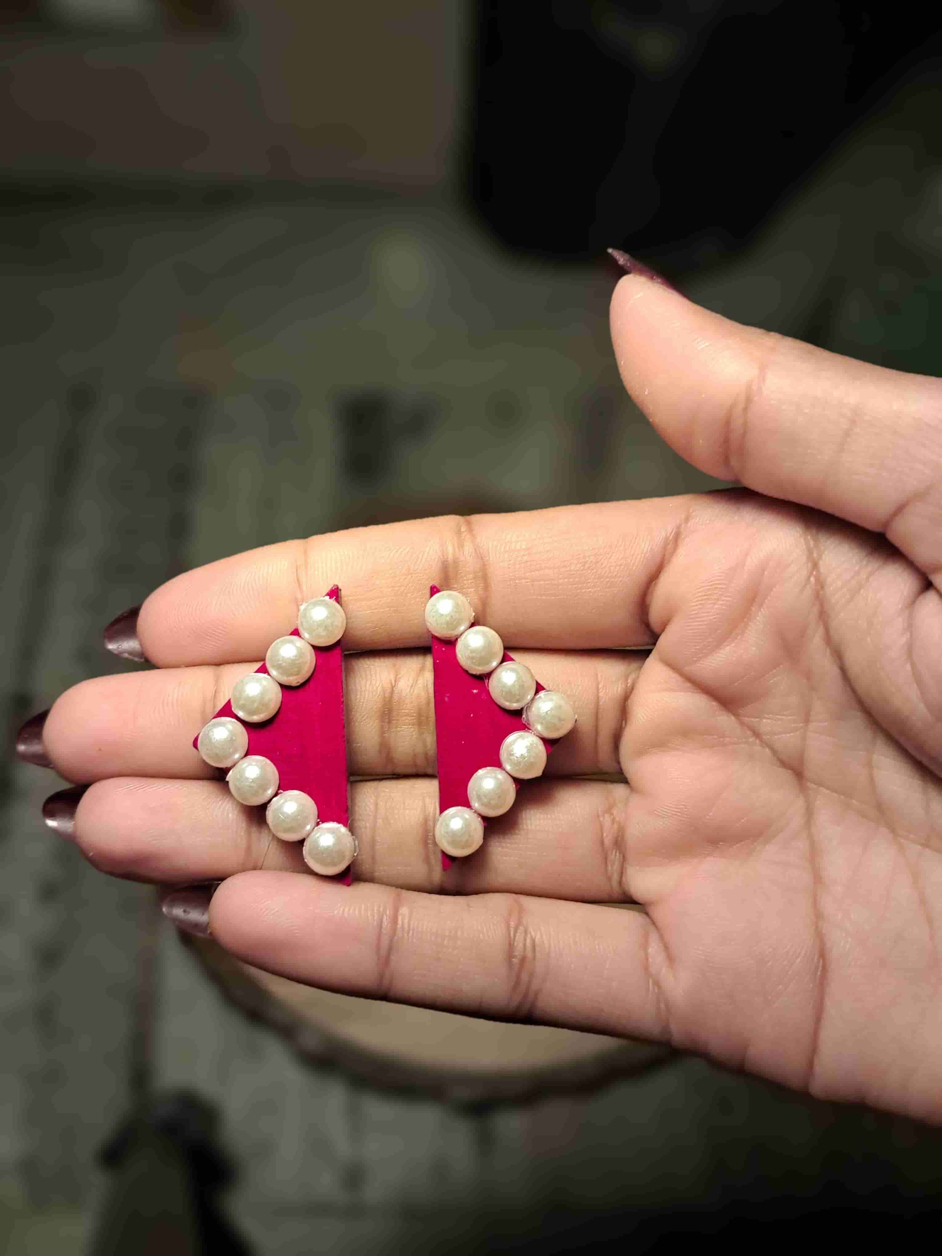 reddish pink Pearl Grace by Velaora Jewels